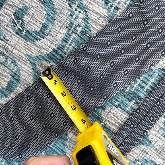 Vintage Peter Thomas by Superba 100% Italian Silk Necktie Geometric Tie - Picture 6 of 6